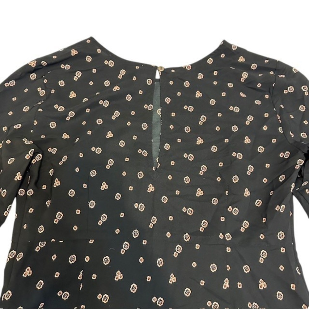 Abercrombie & Fitch Women's Paisley Long Sleeved Keyhole Dress Size Med - Picture 10 of 16